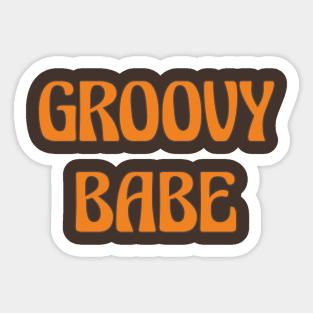 Groovy Babe Sticker